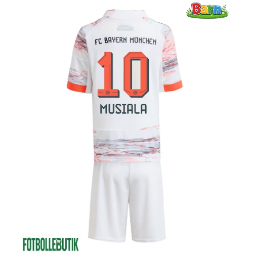 Bayern Munich Jamal Musiala #10 Bortaställ Barn 2025-26 Kortärmad (+ Korta byxor)